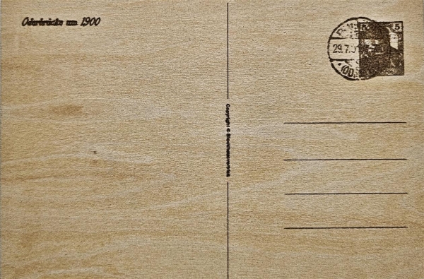Postkarte aus Holz Frankfurt (Oder)